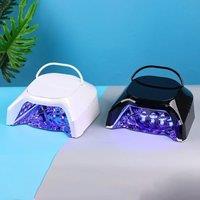 Advanced Unique Mirror-finish Interior Dual Light Nail lamp Rechargeable Portable 86W LED UV Nail