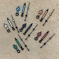 Watch Hands for NH35 NH36 4R 7S Movement High Quality Black Border Needle 7.75*12*12.5mm Green