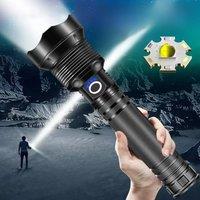 Super Bright Rechargeable XHP70/XHP50 LED Flashlight Zoomable Waterproof Tactical Torch 3 Modes