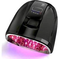 90W Rechargeable Nail Lamp with Mirror Bottom Cordless LED Light for Acrylic Nails Manicure Machine