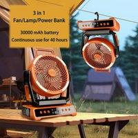 3 in 1 portable mini fan, ceiling fan with light, portable desk table usb stand humidifier cooling