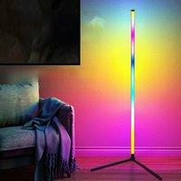 LED Corner Floor Lamp RGB+IC Dimmable Modern Ambient Lighting Bracket Lamp Bedroom Game Lamp Living Room Decorative Lamps