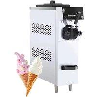 Commercial Soft Ice Cream Machine 1 Flavor Ice Cream Soft Serve Maker 60HZ Lcd Panel One-click