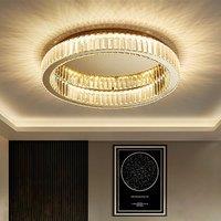 Luxury Villa Dining Living Room Crystal Ceiling Lamp Nordic Modern Ceiling Chandelier Home Decoration Ring Lighting Fixtures