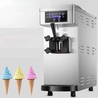 Small Single Nozzle Ice Cream Machine Desktop for Bars Kitchens Soft Ice Cream Machine