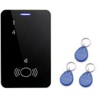 Touch keypad with 10pcs EM keychains RFID Access Control Keypad digital panel Card Reader For Door Lock System