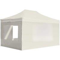 Professional Folding Party Tent with Walls Aluminium 4.5x3 m Cream Outdoor Products Sunshade and Rainproof Outdoor Decoration