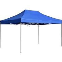 Professional Folding Party Tent Aluminium 4.5x3 m Blue Outdoor Products Sunshade and Rainproof Outdoor Decoration