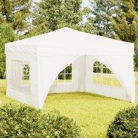 Folding Party Tent with Sidewalls White 3x3 m Outdoor Products Sunshade and Rainproof Outdoor Decoration