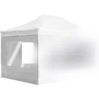 Professional Folding Party Tent with Walls Aluminium 4.5x3 m White Outdoor Products Sunshade and Rainproof Outdoor Decoration