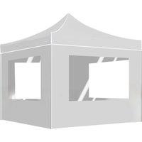 Professional Folding Party Tent with Walls Aluminium 2x2 m White Outdoor Products Sunshade and Rainproof Outdoor Decoration