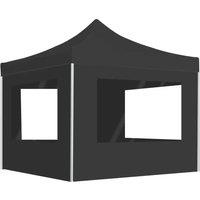 Professional Folding Party Tent with Walls Aluminium 3x3 m Anthracite Outdoor Products Sunshade and Rainproof Outdoor Decoration