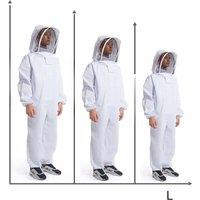 Full Body Beekeeping Clothes Professional Beekeepers Clothes Protection Beekeeping Suit Safety Veil Unisex Children Protective