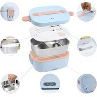 1.8 L 80W Electric Lunch Box Food Warmer Portable Food Heater for Car Or Home - Leak Proof, Lunch