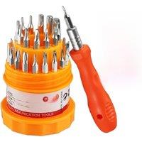 31 in 1 Magnetic Screwdriver Set with Non-Slip Handle Small Screwdrivers Repair Tool Kit for iPhone/iPad/Computer/Watch/Glasses