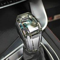 Crystal Gear Shift Knob Cover Lever Handle Replacement With LED Lights RGB For Acura RL MDX TL TSX