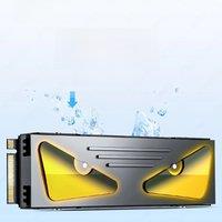JEYI M.2 2280 SSD Heatsink with Cooling Eyes -Aluminum Radiator for NVMe SSD, PC/PS5/Laptop, Ultra-Thin Design & High-Speed Heat