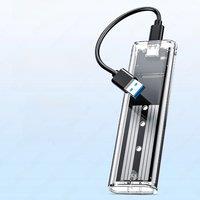 JEYI M.2 SATA SSD Enclosure 6Gbps Transparent USB 3.1 supports M.2 NGFF - Tool-Free External