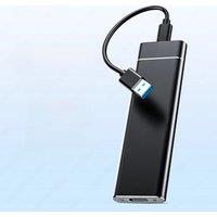 JEYI M.2 SATA SSD Enclosure USB 3.1 (5Gbps) for 2230-2280 SSDs -Auto Sleep, Aluminum Case,B+M Key