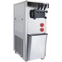 Ice Cream Maker Machine Automatic Upright with Built-in Compressor, LCD Digital Display & Timer, No