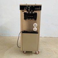 Ice Cream Making Machine Stainless Steel 1800W Desktop Small Automatic Home Commercial Double Storage Cylinder