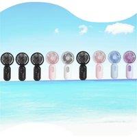 Mini USB Fan Portable Fans Metal Cooler Cooling 4 Blades Desktop Mute Fans Silent Universal For Car Notebook Computer Desk Fan