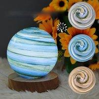 Earth Nightlight Creative Glass Planet USB Power Dimmable Home decor light Room Light Christmas gift lamp