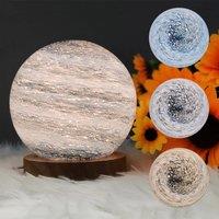 LED star atmosphere lamp USB plug-in table lamp spherical bubble glass galaxy light, three color stepless dimming, suitable for