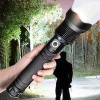 2025 New Aluminum Alloy Ultra LED Flashlight 90000 Lumens ZoomableCompanion for Camping Emergencies