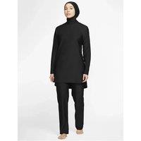 Burkini largo islmico modesto para mujer, traje de bao musulmn con Hijab, ropa de playa de 3
