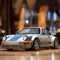Alloy model sports car, unique decorations for car center console, cool desktop ornaments, fun car