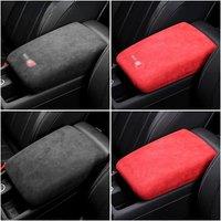 Alcantara Suede Car Armrest Box Trim Lid Cover Protective For Audi A4L A5 S4 S5 2017-2025 Interior Accessories Auto