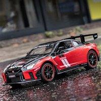 Unique decorations for the car center console, GTR alloy model car, high-end fun ornaments, exquisite alloy model, birthday gift