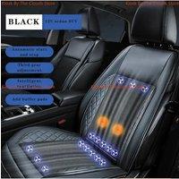 12/24V Ventilation Massage Seat Cushion Breathable Heat Dissipation And Cooling Massage Seat Mat Summer Car Interior Seat Pad