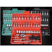 46 piece set of socket combination Torx/Hex/Slotted/Phillips/Pozidriv screwdrivers Socket Wrench Set