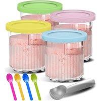 Ice Cream Containers Replacement For Ninja Creami Pints And Lids 24Oz Cups Creami Deluxe NC501 NC500