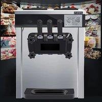 Commercial Ice Cream Machine,Large Output Yield, Single Flavor Countertop Soft Serve Ice Cream Maker,Shortage Alarm
