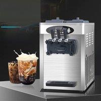 Soft Serve Ice Cream Machine For home, Commercial Single Flavor Ice Cream Maker,Touch Screen Puffing Shortage Alarm