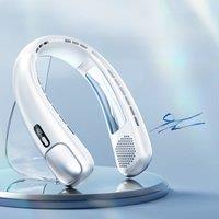 3-Speed Portable Neck Fan 2000mAh Rechargeable Battery Personal Hands-Free Bladeless Fan For Work Walk Travel Outdoor Indoor