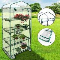 100% Waterproof 4 Tier Greenhouse Cover Replacement Mini Garden Plants Warm Room Pvc Cover Anti-uv