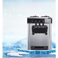 Commercial Ice Cream Freezer Machine 3-flavor Yogurt Maker One-click Clean 18L/H LCD Display New Soft Ice Cream Machine