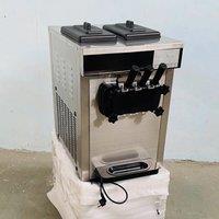 Soft Ice Cream Machines Commercial Tricolor Desktop Sweet Cone Freezing Equipment Vending Machine