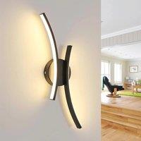 LED Indoor Wall Light,20W 44cm Modern Indoor Wall Lamp, Warm White Light 3000K Curved Long Acrylic