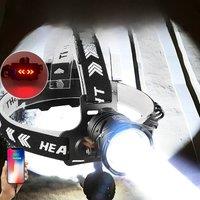 80000LM Powerful Headlamp USB Rechargeable Headlight Flashlight Large aperture XHP360 LED Head lamp
