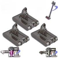 For Dyson-Battery Replacement V6, 21.6 V, 12800Ah, DC62, DC59, DC58, SV03, SV04 SV09 Dyson V6 lithium ion battery