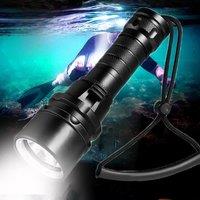 High Power Diving Flashlight IP68 Highest Waterproof Rating Professional Diving Light Powered by