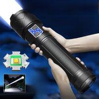 Huge 2025 New Most Powerful LED Flashlight USB Rechargeable Lamp Torch Light Tactical Flashlights