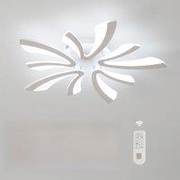 Dimmable Ceiling Light,Modern LED White Acrylic V-Shaped Flush Mount Ceiling