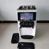 Commercial Ice Cream Maker, 24-32L/H Yield, 2900W Countertop Soft Serve Machine With 8L Hopper