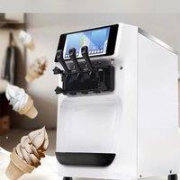 Commercial Ice Cream Maker 6.48-8.64Gal/H Yield 2900W Countertop Soft Serve Machine Frozen Yogurt Maker For Restaurant Snack Bar